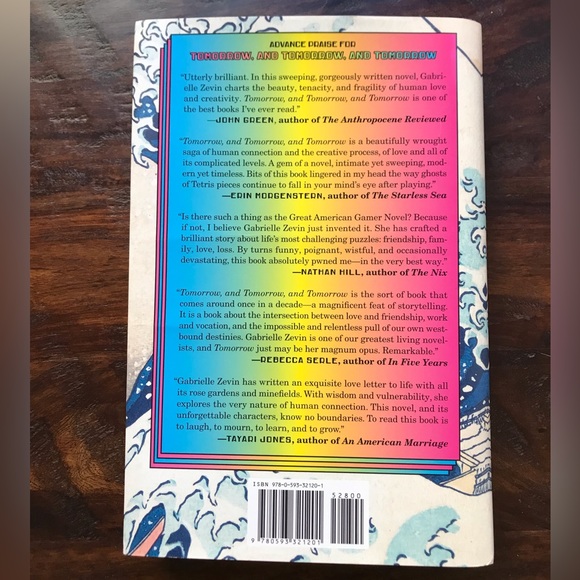 Tomorrow and Tomorrow and Tomorrow by Gabrielle Zevin Hardcover Used - Picture 6 of 9